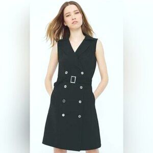 White House/Black Market Trench Iconic Dress in Black-SIZE 6-NWT